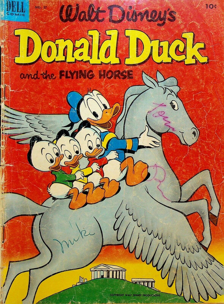 Donald Duck 27 Dell Comics 1953 The Flying Horse