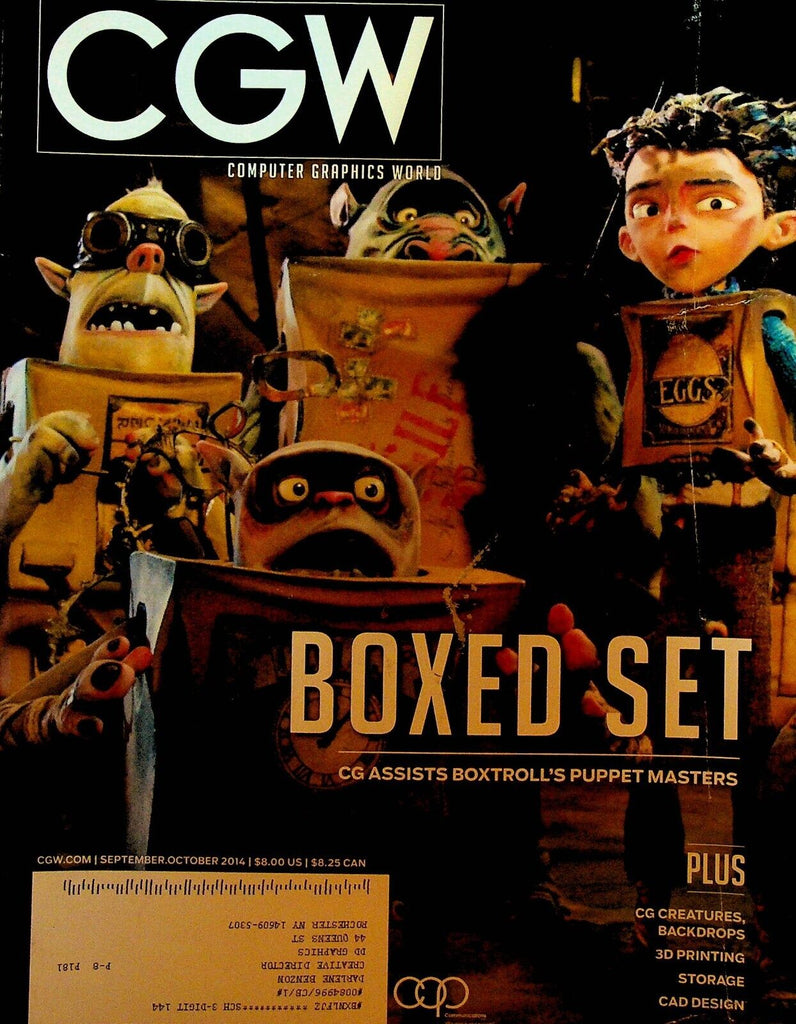 Computer Graphics World Magazine September 2014 The Boxtrolls Laika Siggraph