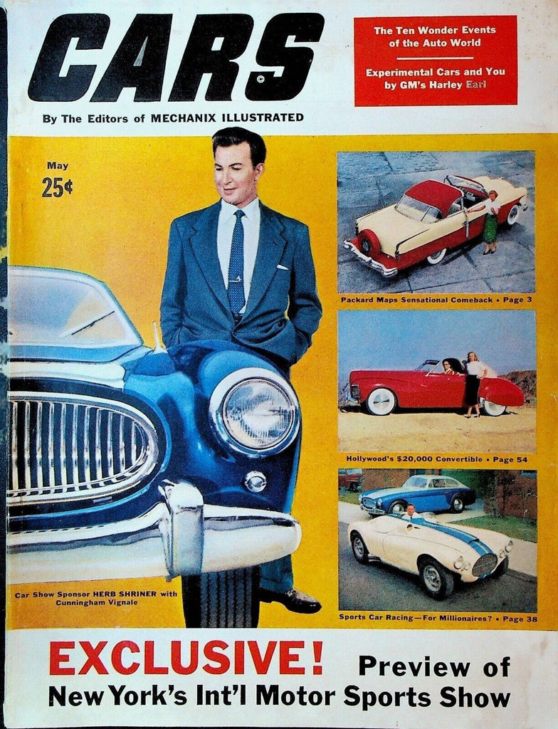 Cars Magazine May 1953 Herb Shriner Packard Coachcraft Sedanca de Ville