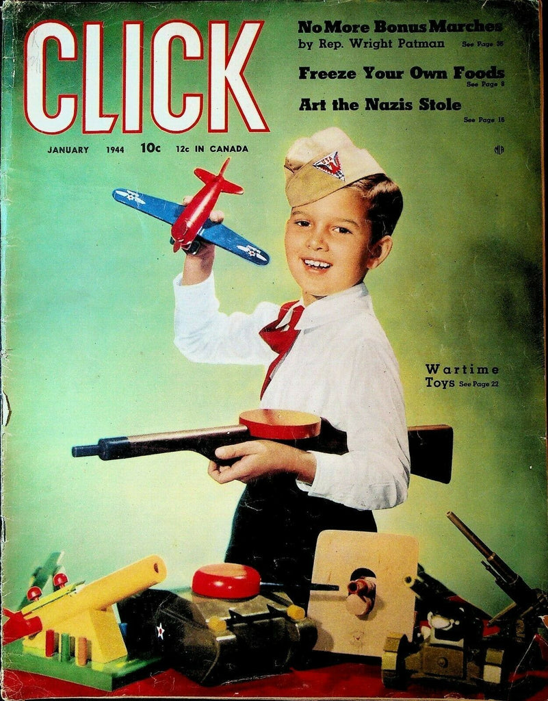 Click Magazine January 1944 WWII Basketball James William Fulbright Simon Lake