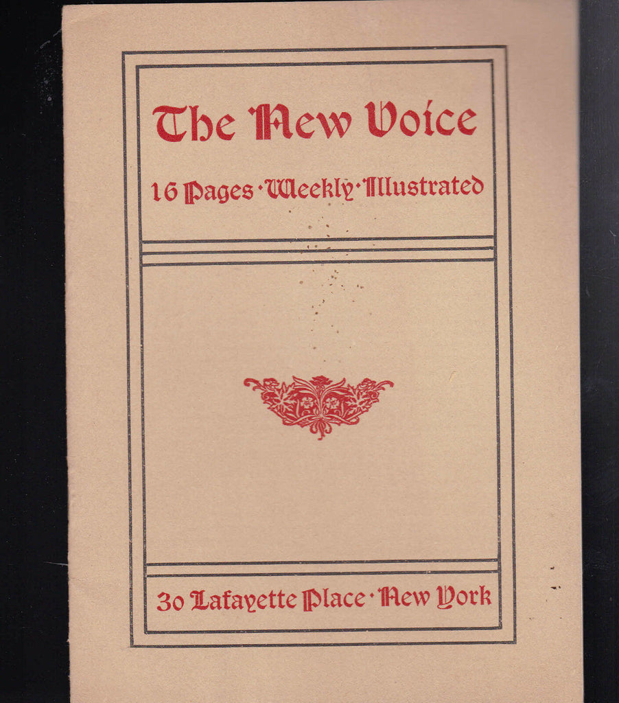 1899 The New Voice advertising booklet- 16 pages New York City