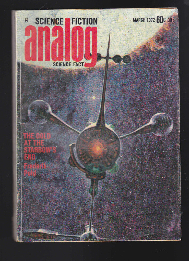 Analog Magazine March 1972 Frederik Pohl Larry Niven Vernon Glasser
