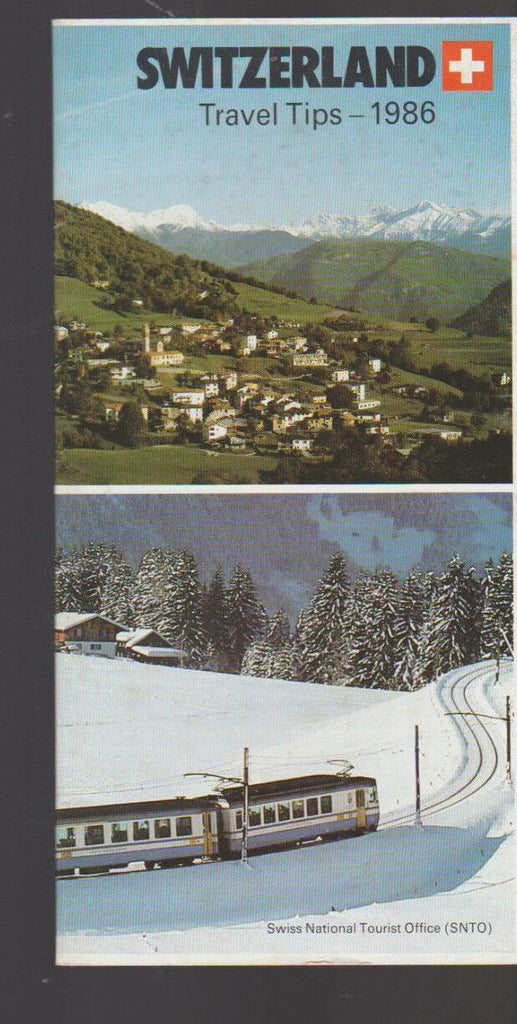 Switzerland Travel Tips 1986 Swiss National Tourist Office