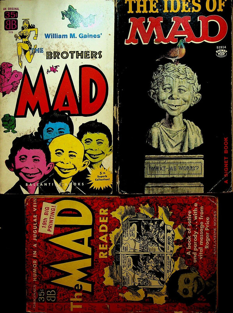 Mad Magazine Paperback Lot of 14 William M Gaines Don Martin Signet Ballantine
