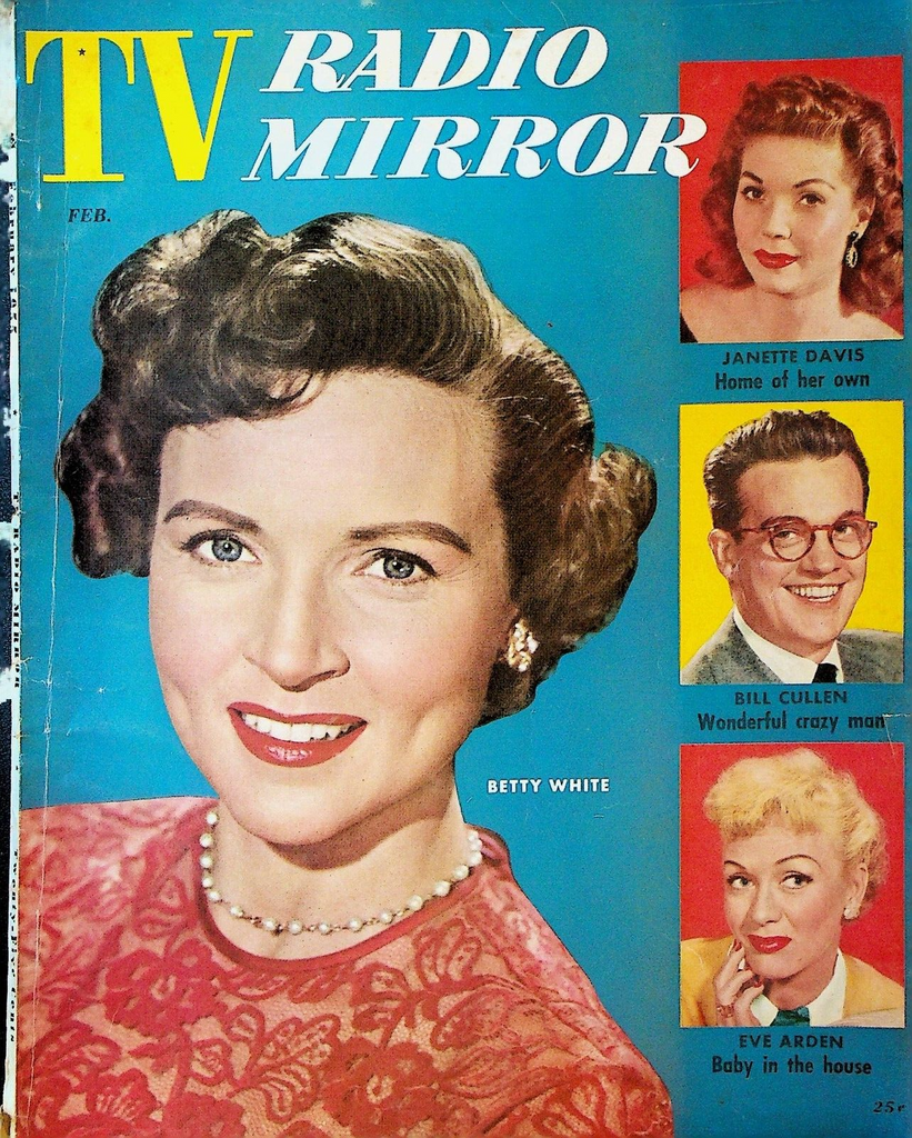 Radio TV Mirror February 1955 Betty White Eve Arden Ed Sullivan Bill Cullen