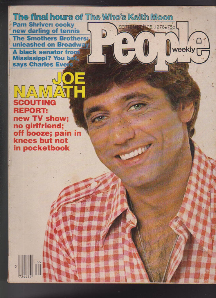 People Magazine Joe Namath Pam Shriver Smothers Bros September 25 1978 Free S/H
