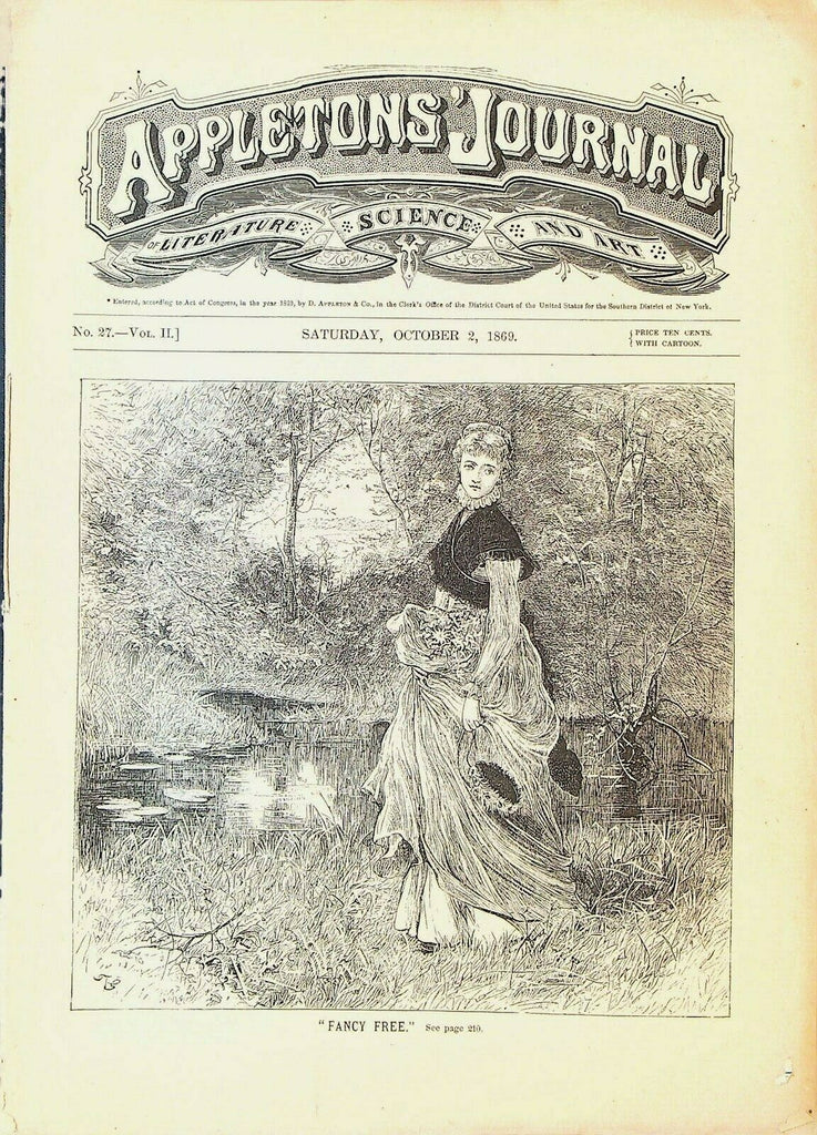 Appletons' Digest October 2 1869 Mrs Oliphant Jules Favre Rotterdam