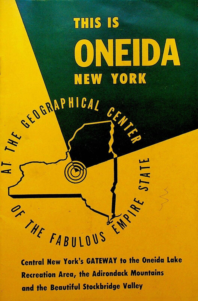 This is Oneida New York 1954 Chamber of Commerce Booklet