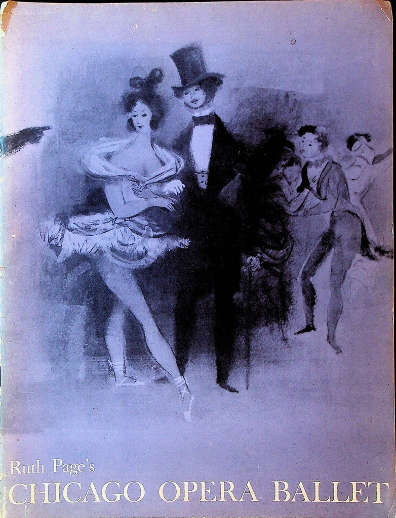 Ruth Page's Chicago Opera Ballet Program 1950s Bentley Stone