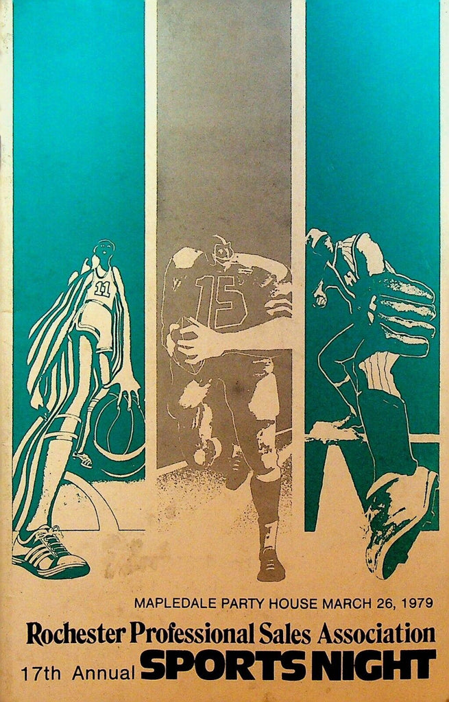 Rochester NY Professional Sale Association Sports Night Program 1979 Bob Griese