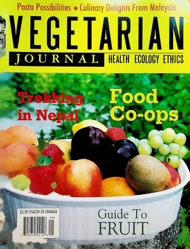 Vegetarian Journal Vol XV #5 1996 Trekking in Nepal Malaysia Pasta Fruit
