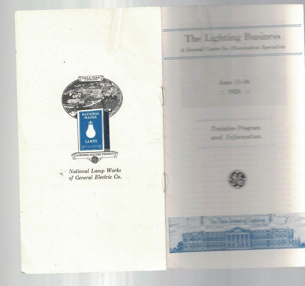 GENERAL ELECTRIC GE booklet- the Lighting Business 1928