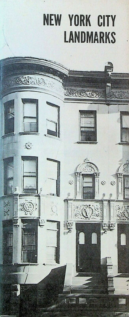 New York City Landmarks 1972 Booklet Buildings Reference History