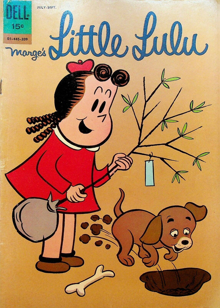 Marge's Little Lulu 164 Dell Comics 1962 Planting Tree Dog Bone
