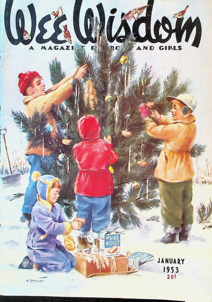 Wee Wisdom Magazine January 1953 Christmas Tree Charles Grupp