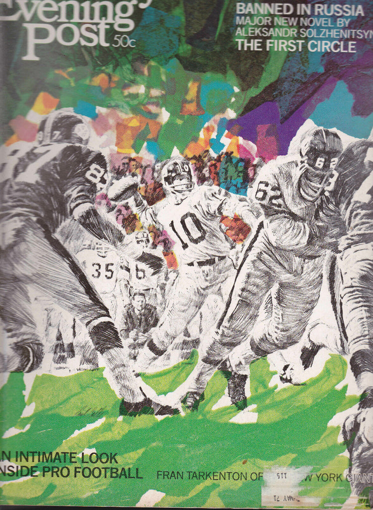Saturday Evening Post Fran Tarkenton Solzhenitsyn Ed McBain September 21 1968
