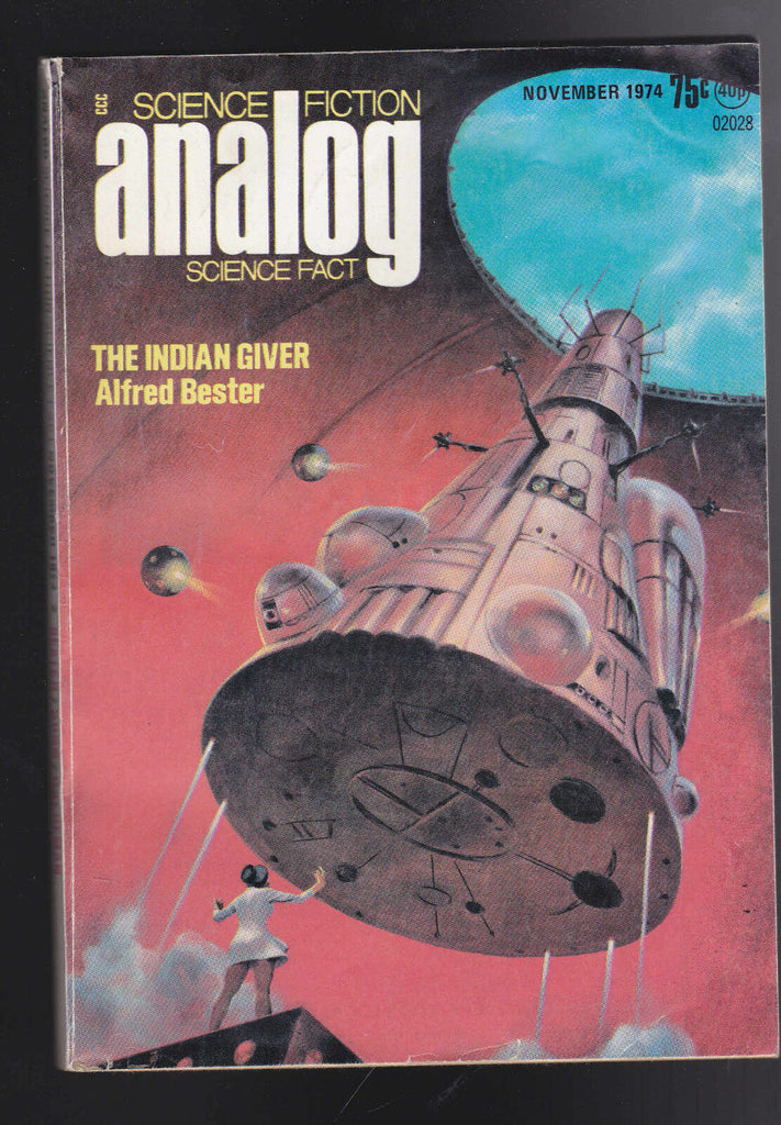 Analog Magazine November 1974 Alfred Bester Hayford Peirce Joe Haldeman