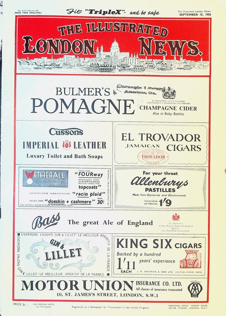 Illustrated London News September 15 1956 US Civil Rights Farnborough Air Show