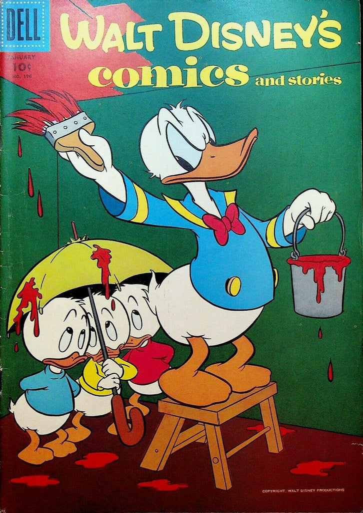 Walt Disney's Comics & Stories 196 Dell Comics 1957 Ceiling Painting Umbrella