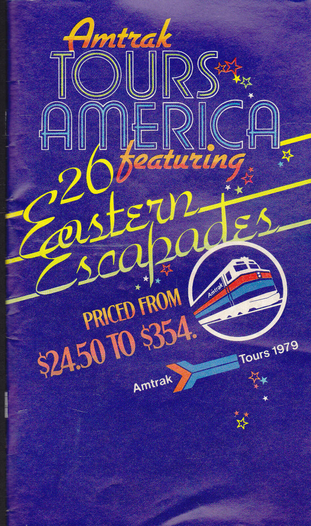 Amtrak Tours America 1979 Booklet Eastern Escapades Railroad Trains