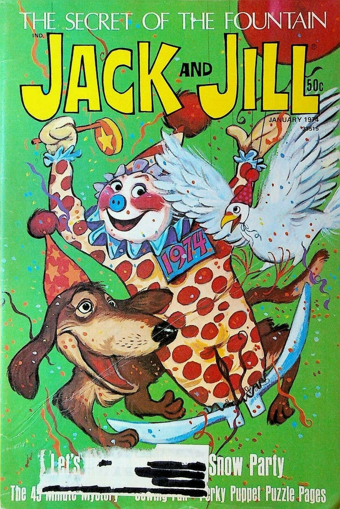 Jack & Jill Magazine January 1974 Goodyear Blimp Phil Smith New Year's