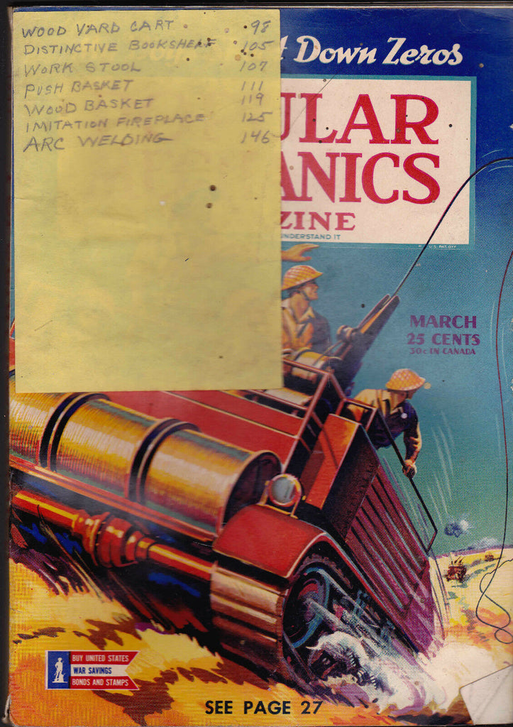 Popular Mechanics Magazine World War II Cover & Articles March 1943