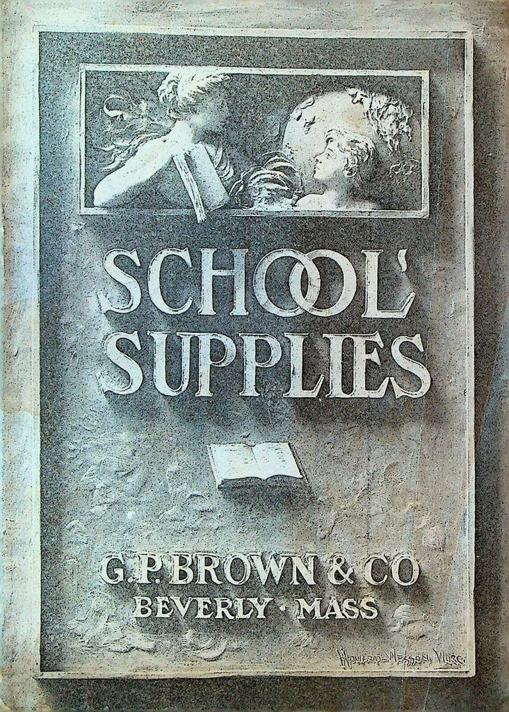 GP Brown & Co School Supplies Catalog Art Prints Beverly Mass 1910s