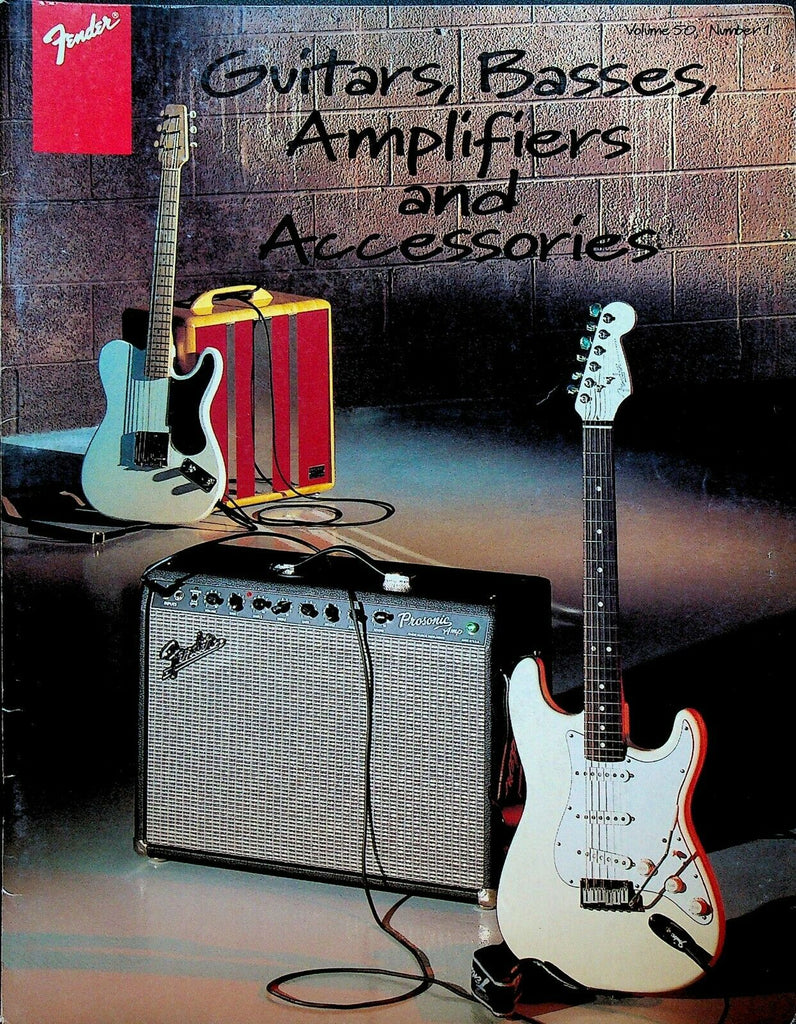 Fender Guitar Basses Amplifiers Accessories Catalog 1996 Eric Clapton
