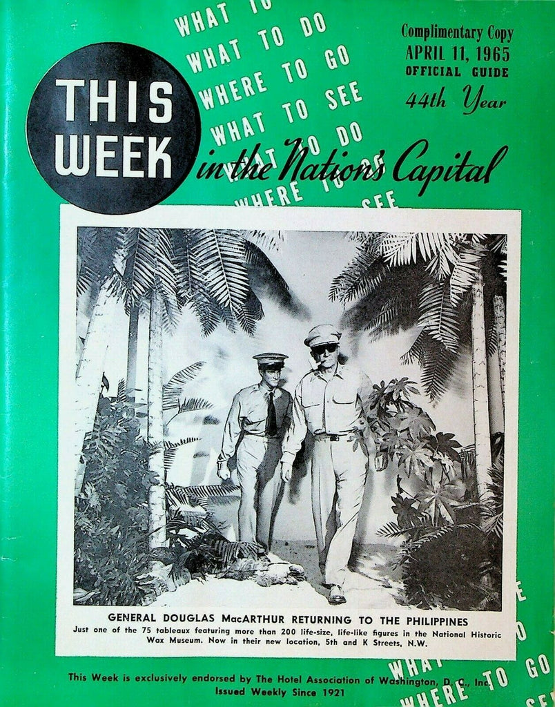 This Week in Washington DC Douglas MacArthur Philippines Jane Mansfield 1965
