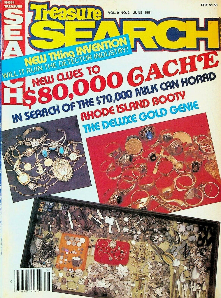Treasure Search Magazine June 1981 Milk Can Hoard Rhode Island