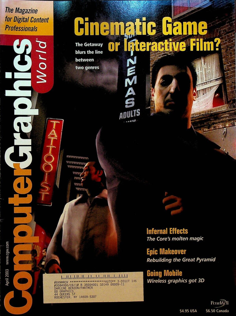 Computer Graphics World Magazine April 2003 The Core The Getaway