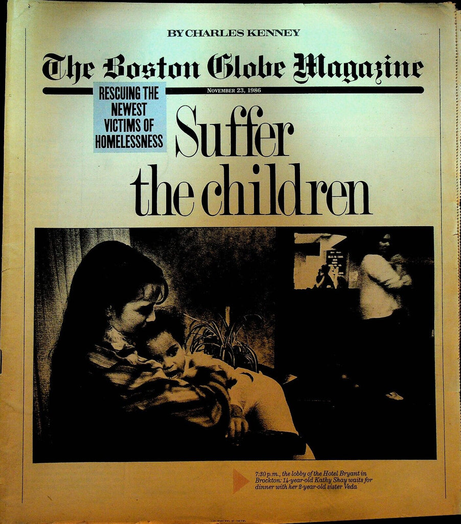Boston Globe Magazine November 23 1986 Linda Bean Homeless Children