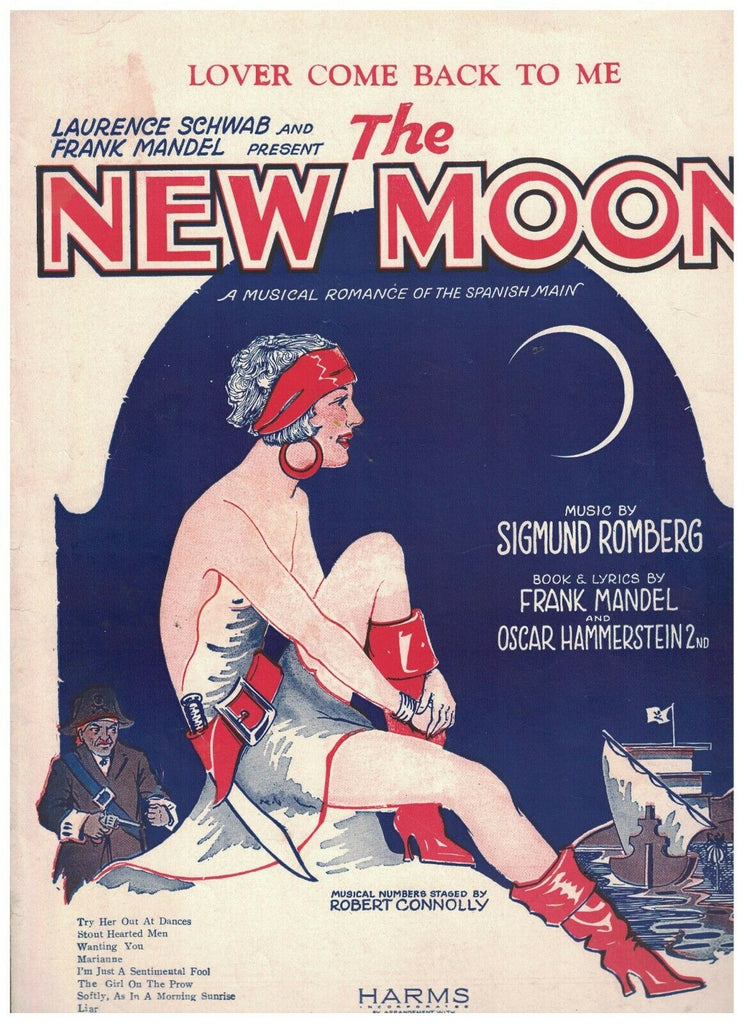 Lover Come Back To Me from The New Moon Musical Vintage Sheet Music 1928
