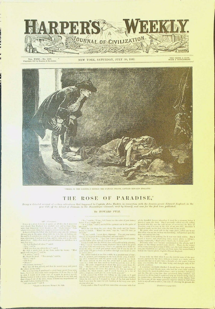 Harper's Weekly July 30 1887 Utah Mormon New South Coal Mine Charles Graham