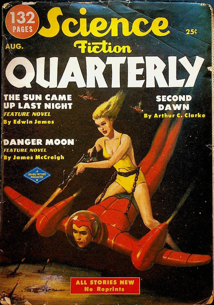 Science Fiction Quarterly Pulp August 1951 Arthur C Clarke Edwin James