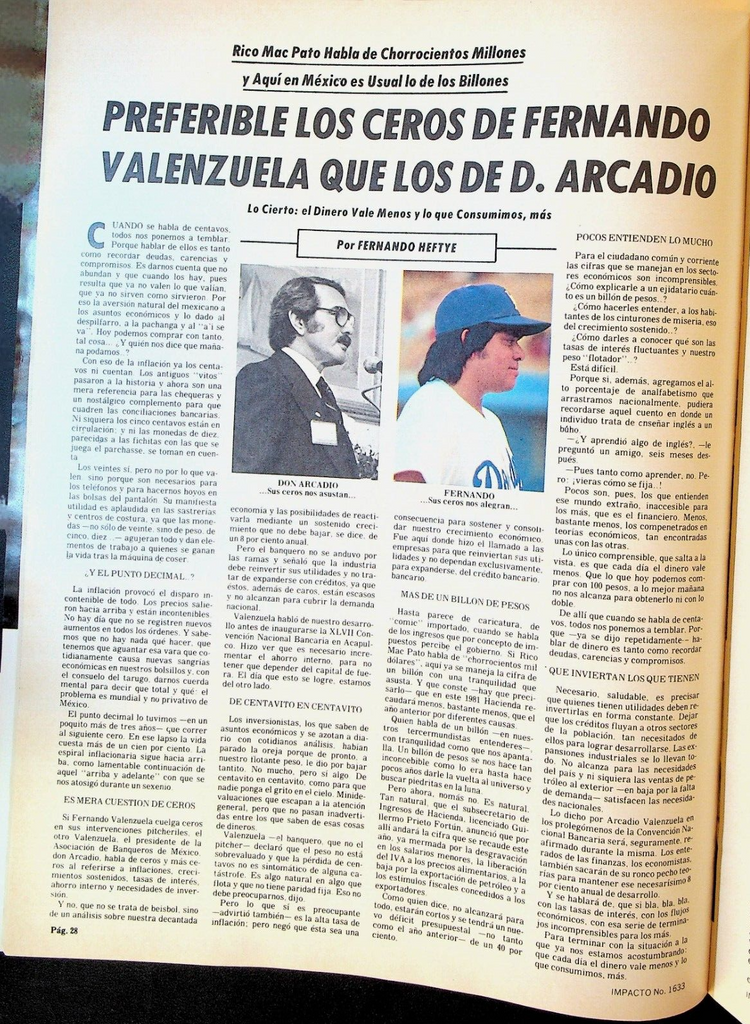 Impacto Magazine June 17 1981 Ronald Reagan Fernando Valenzuela Maradona