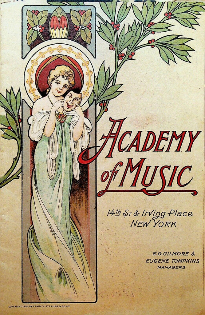 The Round Up Program Academy of Music September 28 1908 Maclyn Arbuckle