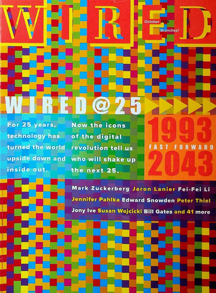 Wired Magazine October 2018 Bill Gates Peter Thiel Mark Zuckerberg