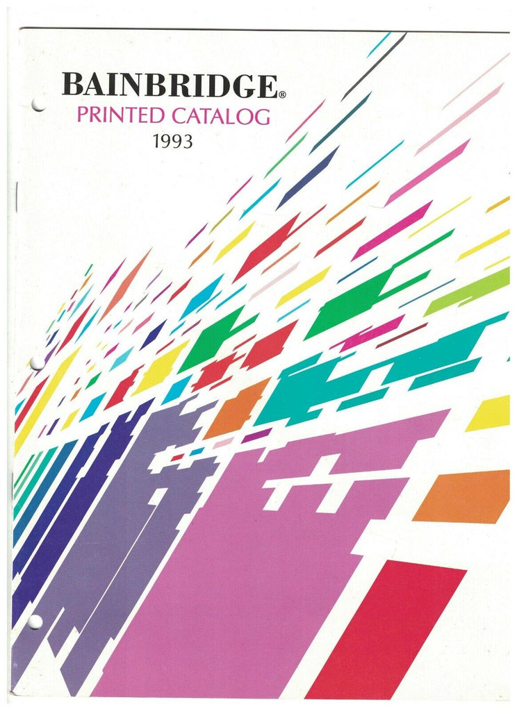 Bainbridge Printed Catalog 1993 Archival Specialty Mats Nielsen & Bainbridge