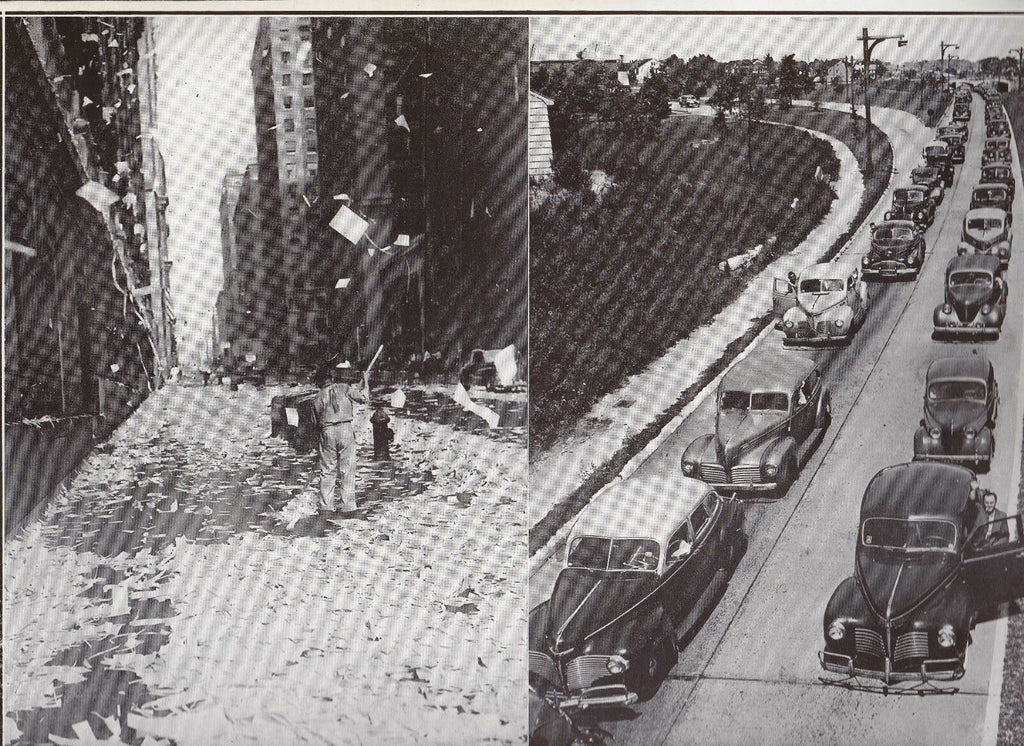 New York City Victory Parade Aftermath  WWII Dispatch Photo News Service