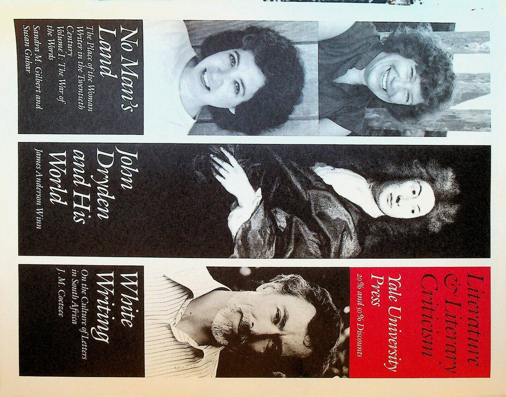 Yale University Press Literature & Literary Criticism Catalog 1988