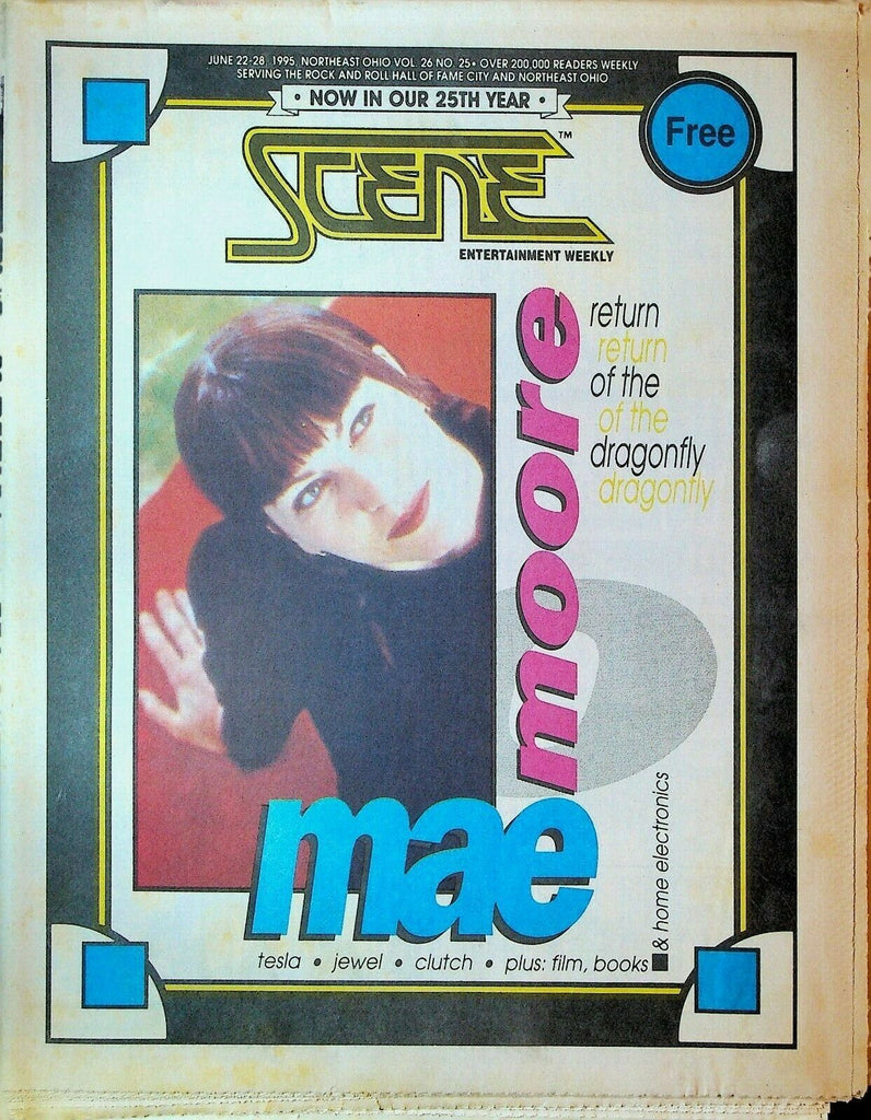Cleveland Scene Magazine June 22 1995 Mae Moore Jewel Tesla Clutch