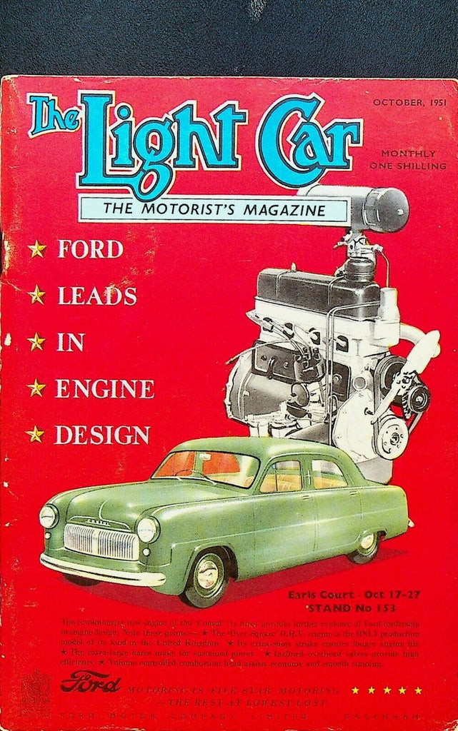 The Light Car Motorist's Magazine October 1951 1952 Vauxhall Velox