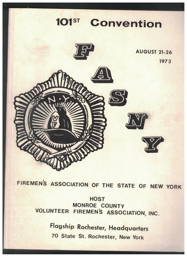 Firemen's Association of State of New York 1973 Convention Program