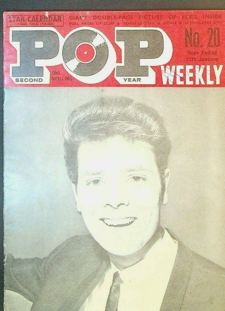Pop Weekly #20 January 11 1964 Elvis Presley Tommy Roe Helen Shapiro