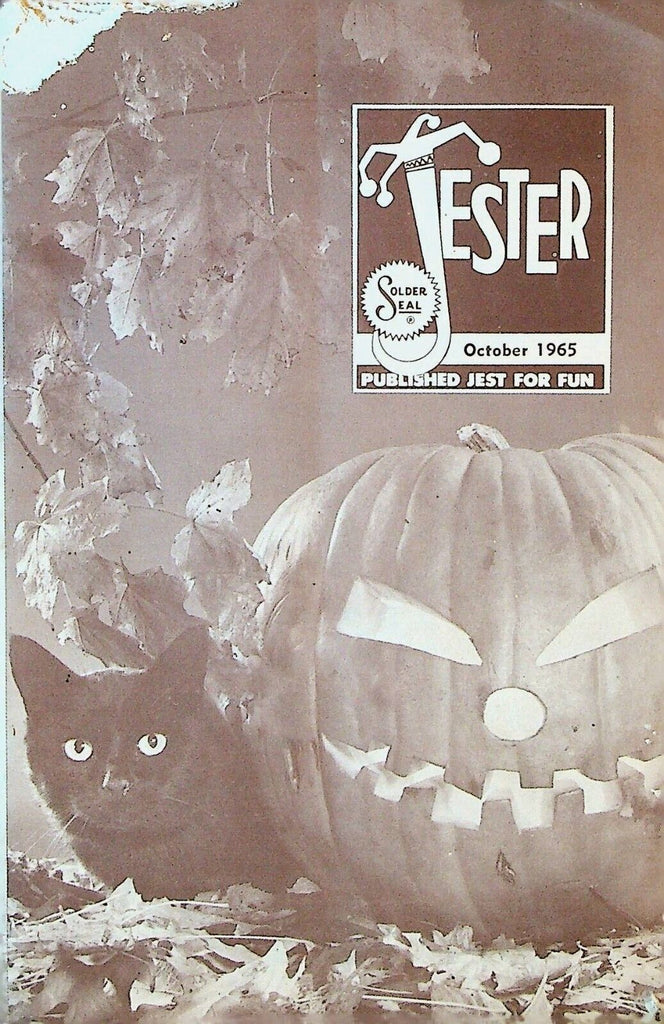 Jester Magazine October 1965 Solder Seal Charlotte NC Halloween JOL Black Cat