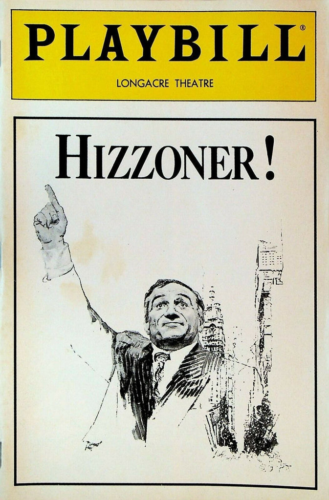 Hizzoner! Playbill Tony Lo Bianco Fiorello H LaGuardia February 1989
