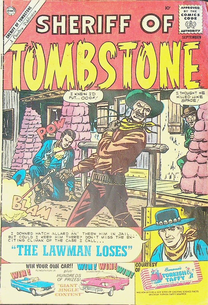 Sheriff of Tombstone 11 Charlton Comics Western 1960 Jack Keller
