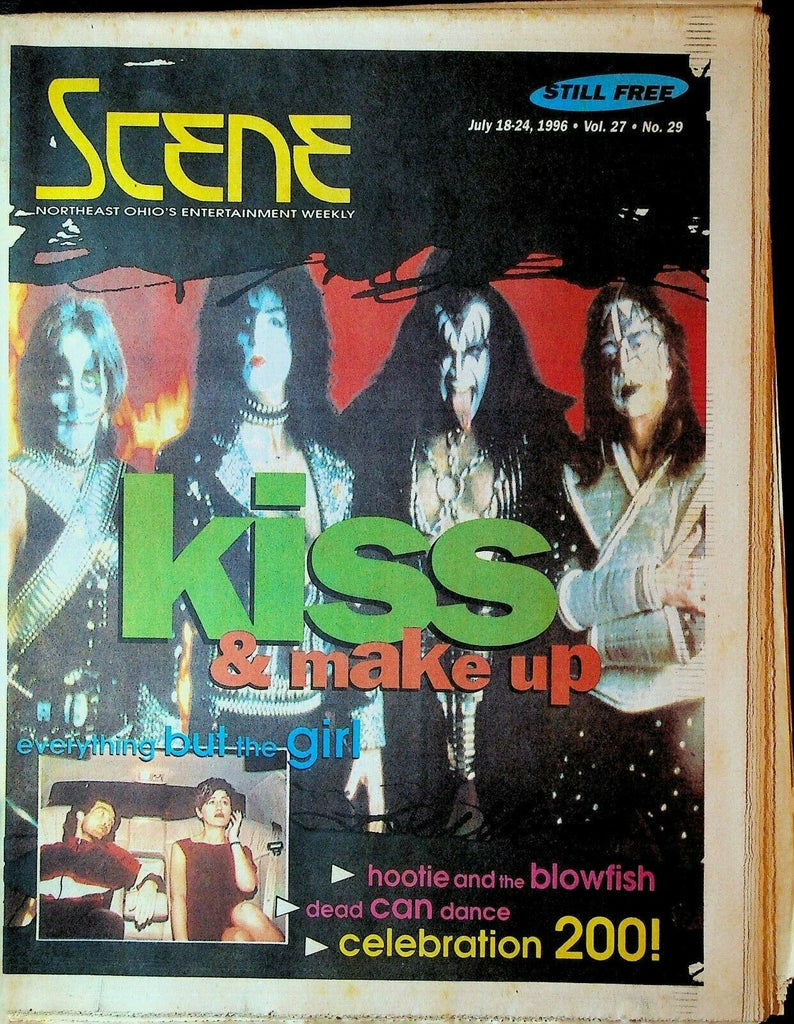 Cleveland Scene Magazine July 18 1996 KISS Hootie & the Blowfish