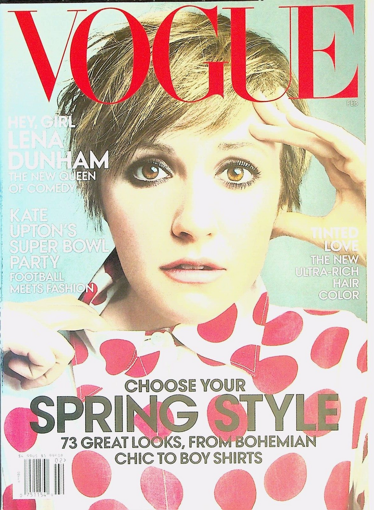 Vogue Magazine February 2014 Kate Upton Lena Dunham Laura Carmichael
